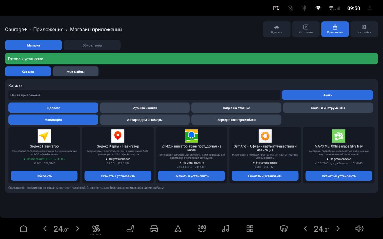 App catalogue by category